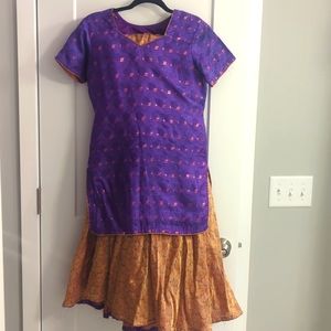 Pakistani/ Indian style Lengha with detailed embroidery